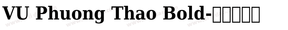 VU Phuong Thao Bold字体转换